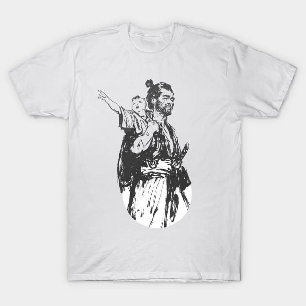 lone wolf and cub T-Shirt by Sparkledoom